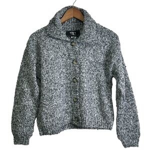 Vintage PC Knitwear USA Made Women’s S Cozy Knit Normcore Collared Cardigan